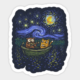 The Owl and the Pussy-Cat Sticker